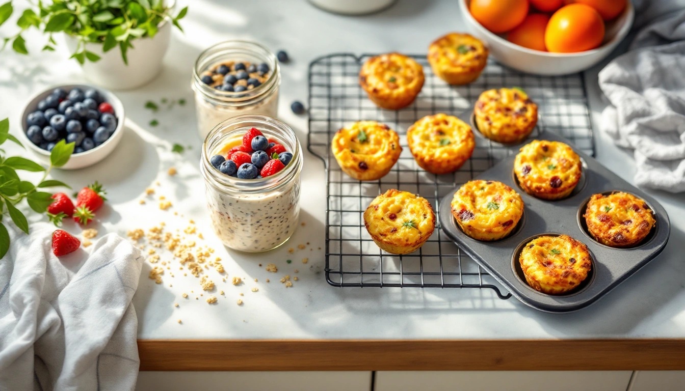 Meal Prep Breakfast Ideas Grouped by Pantry Staple